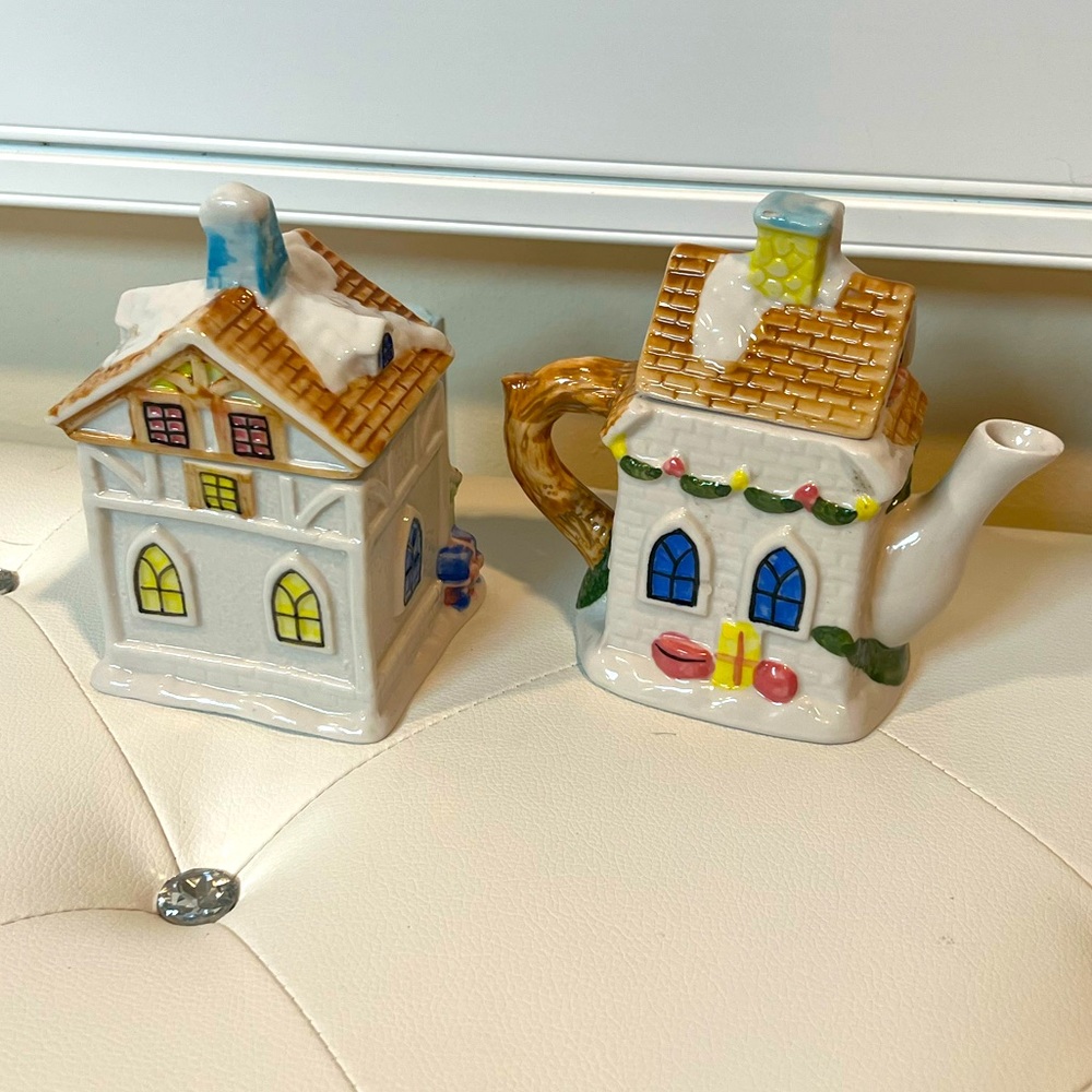 Cream & Sugar Beautiful Fairy Houses Set.🧚‍♂️ 🧚‍♀️ - Picture 3 of 12